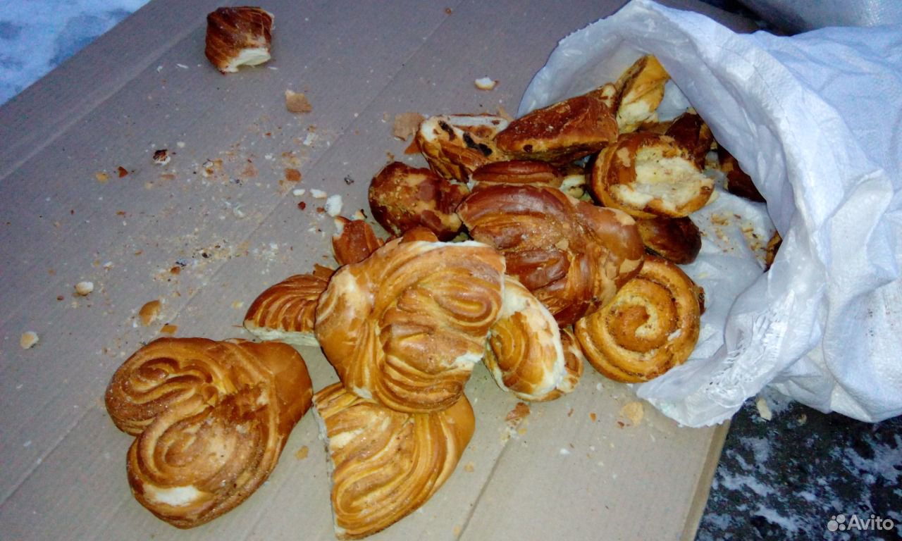 Некондиционный хлеб (Сдоба, Булки) для животных
