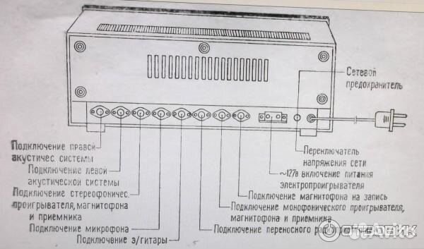 Схема усилителя электрон 103 принципиальная схема