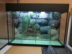 Новый секционный аквариум 83л