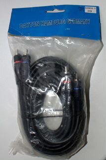 Низкочастотный кабель 2RCA Dayton 5m