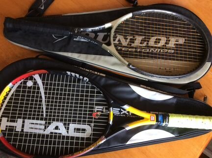 Профессиональные теннисные ракетки Wilson и Dunlop