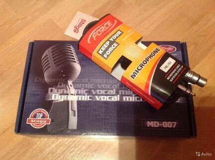 Микрофон stagg MD-007 MG и кабель force FMC-15/3