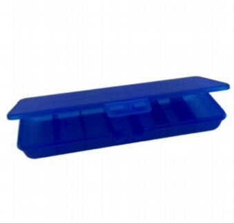 Pill box (Таблетница) синяя эко пластик
