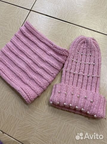 Комплект шапка и снуд