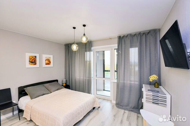 

Квартира-студия, 30 м², 2 кровати