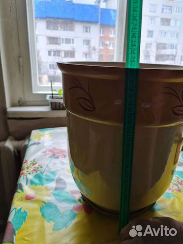 Горшок для цветов напольный керамический