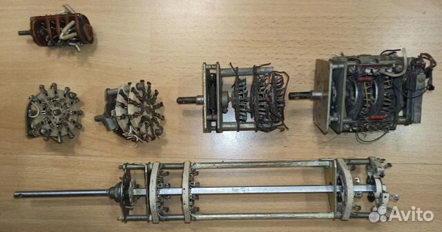 Переключатели поворотные ползунковые галетные