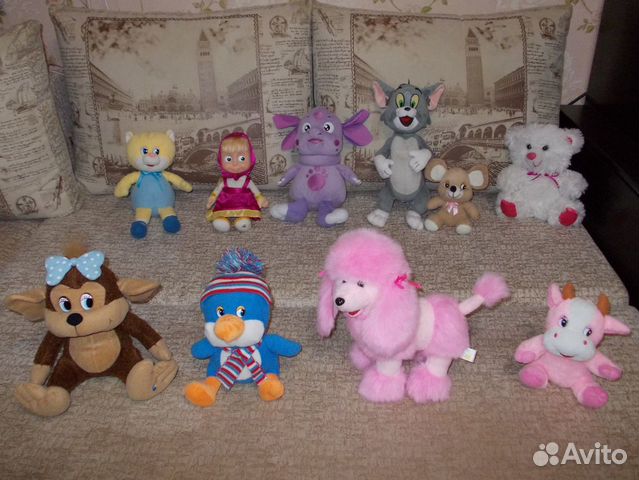 Мягкие музыкальные поющие говорящие игрушки