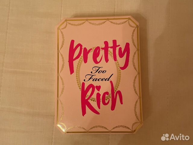 Палетка теней too faced pretty rich новая