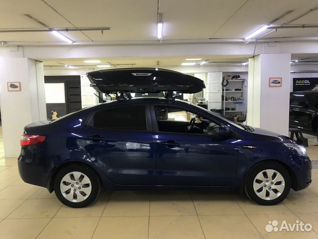 Автобокс на крышу Kia Rio. 430 литров