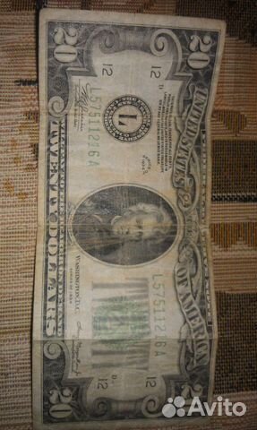Продам 20 долларов США 1934 года