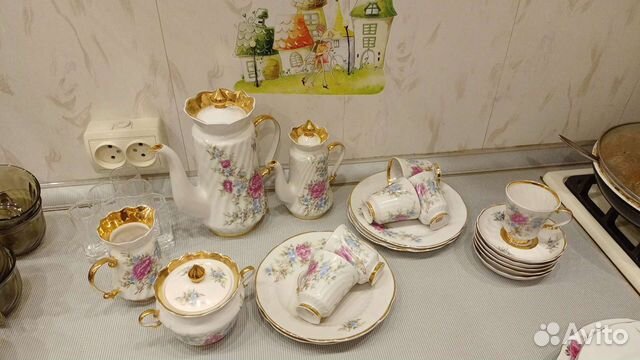 Кофейный сервиз Коростенского фарфорового завода