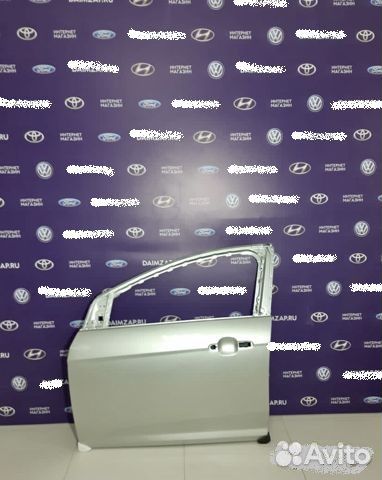 Дверь передняя левая Ford Focus 3 серебристый