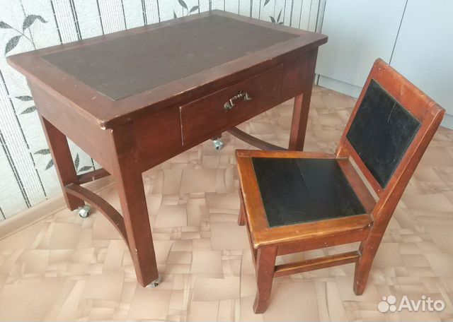 Стол и стул ретро винтаж антиквариат мини детские