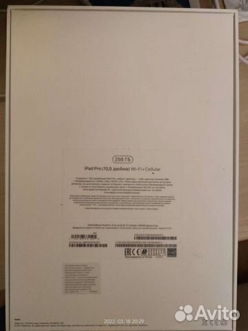 iPad pro 10 5 256gb