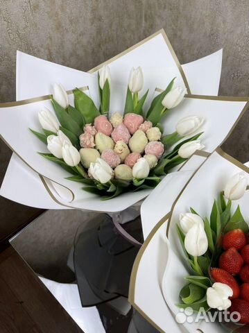 Клубника в шоколаде букеты