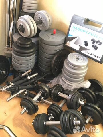 Штанга гантель блины