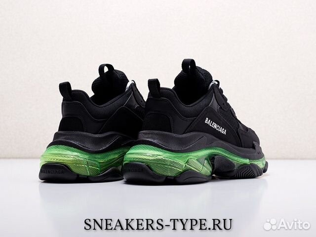 Balenciaga Triple-S Clear Sole Black Green (36-40)