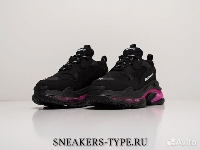 Balenciaga Triple-S Clear Sole Black Pink Neon