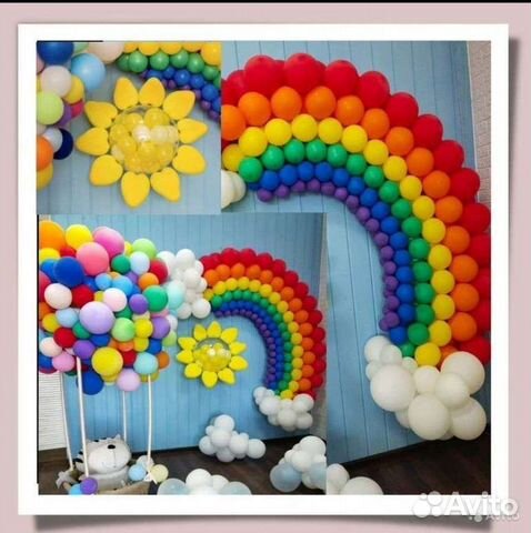 Оформление выпускных воздушными шарами