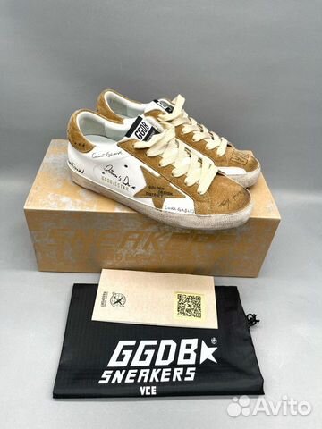 Кеды golden goose комбинированные замшей