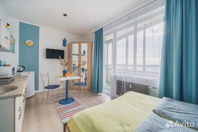 

Квартира-студия, 28 м², 1 кровать