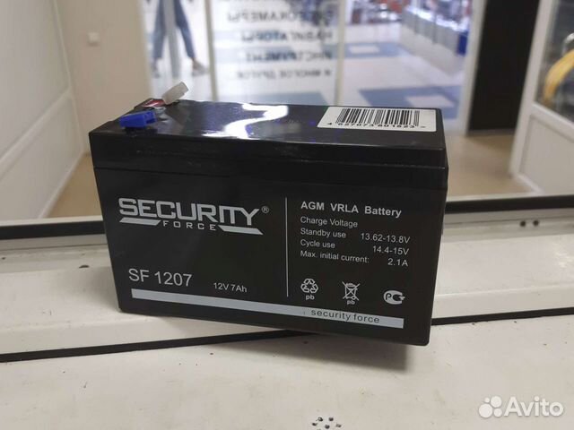 Аккумулятор 1207 12v 7ah. Аккумулятор Security Force SF 1207 12v AGM. Security Force SF 1207 (12v, 7ah).