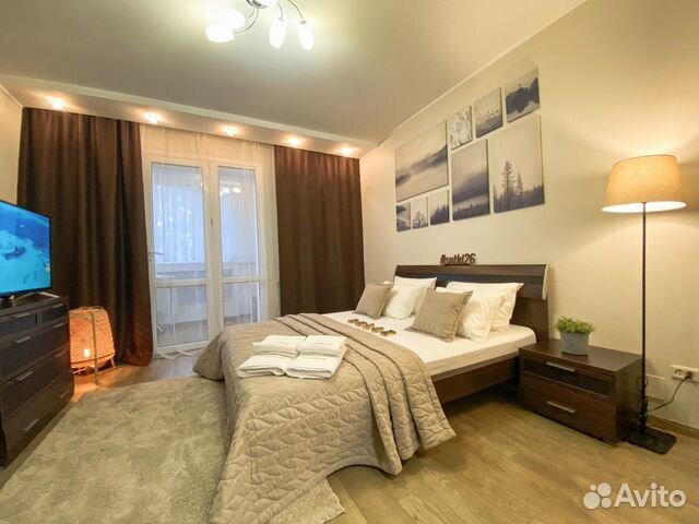 

1-к. квартира, 56 м², 2 кровати