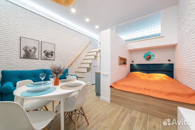 

Квартира-студия, 30 м², 3 кровати