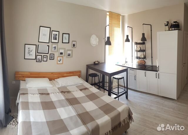 

Квартира-студия, 27 м², 2 кровати