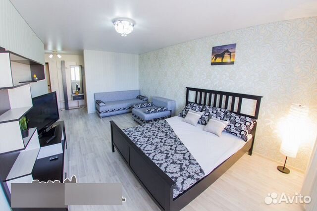 

1-к. квартира, 46 м², 2 кровати