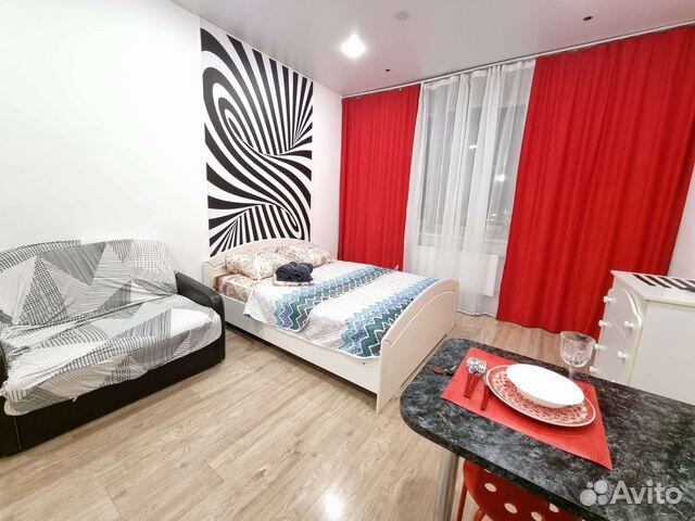 

Квартира-студия, 29 м², 2 кровати