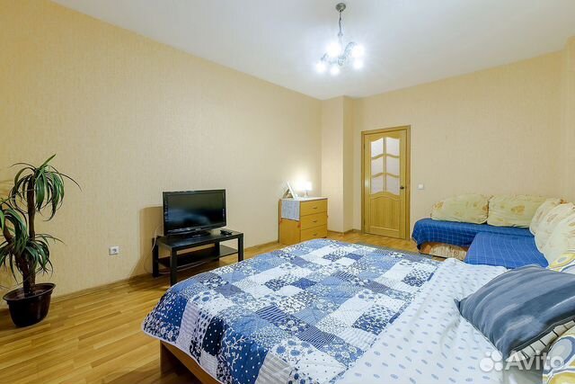 

1-к. квартира, 46 м², 2 кровати