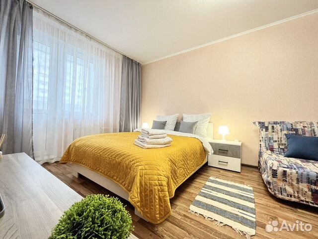 

1-к. квартира, 39 м², 2 кровати