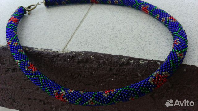 Дизайнерские бусы, бисерный жгут, лариат Дизайнерские бусы, бисерный жгут, лариат