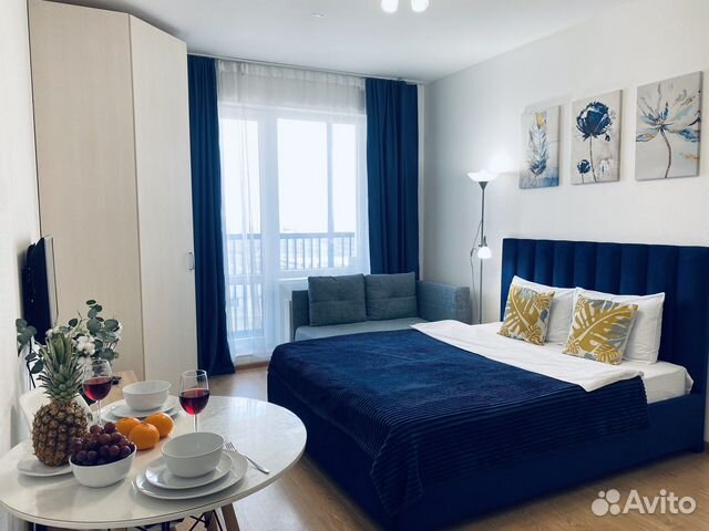 

Квартира-студия, 28 м², 2 кровати