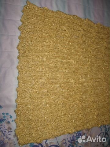 Красивое ажурное платье, золотое, р. 46-48, новое Красивое ажурное платье, золотое, р. 46-48, новое