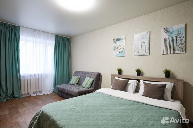 

Квартира-студия, 35 м², 2 кровати