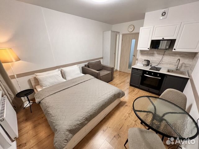 

Квартира-студия, 28 м², 2 кровати