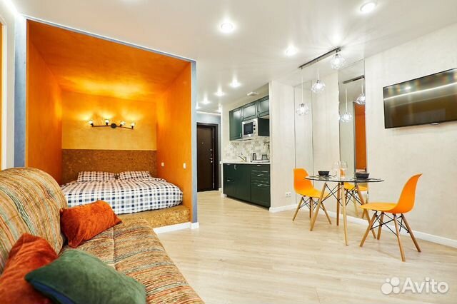 

Квартира-студия, 26 м², 2 кровати