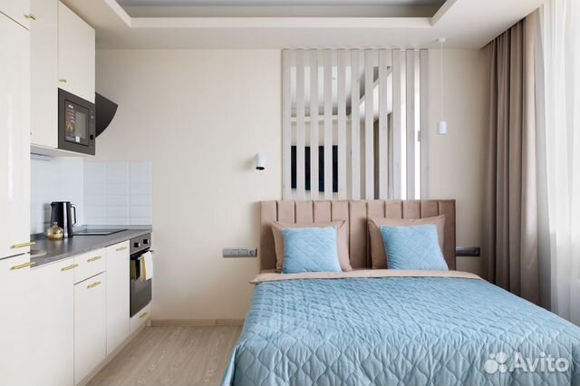 

Квартира-студия, 28 м², 2 кровати