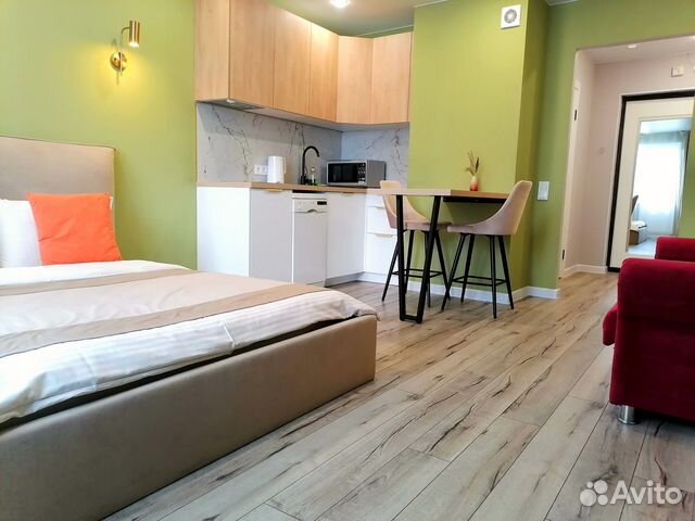 

Квартира-студия, 35 м², 2 кровати