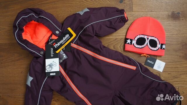 Новый зимний Molo pyxis вишневый р-р 80