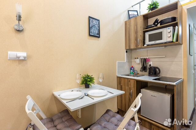 

Квартира-студия, 19 м², 2 кровати