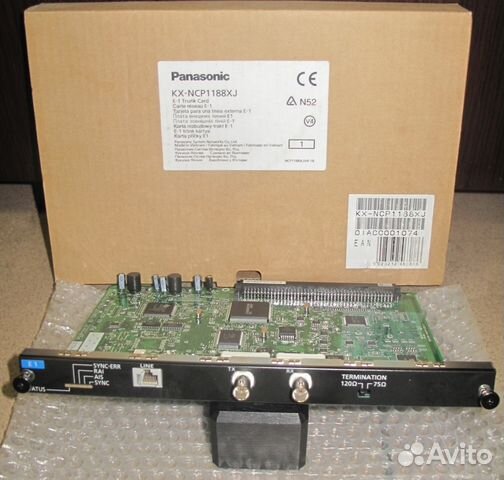 Panasonic KX-NCP1188XJ плата цифрового потока Е1 Panasonic KX-NCP1188XJ плата цифрового потока Е1