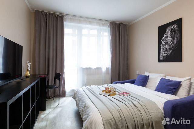 

1-к. квартира, 40 м², 2 кровати