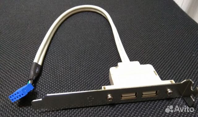 Планка портов в корпус 2 Port USB 2.0