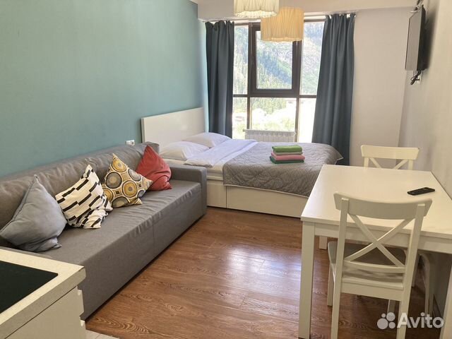 

Квартира-студия, 27 м², 2 кровати