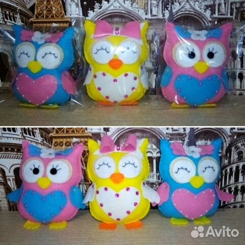 Совушки из фетра Совушки из фетра