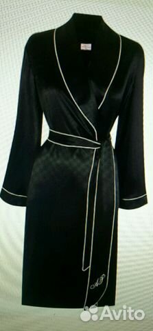Халат Черный Classic dressing gown Халат Черный Classic dressing gown